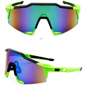 Sport Sunglasses Cycling Glasses UV400 Protection‎ Windproof Outdoor Neon Green